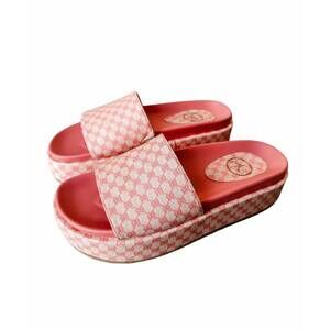 NEW MAKERS women's tila flatform slide sandal in pink